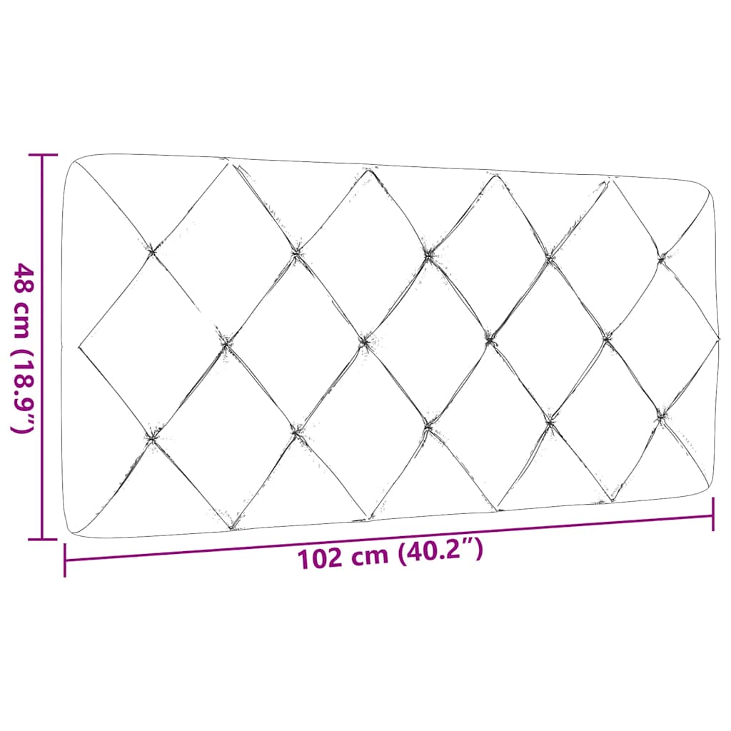 vidaXL Μαξιλάρι για Κεφαλάρι Taupe 100 εκ. Υφασμάτινο