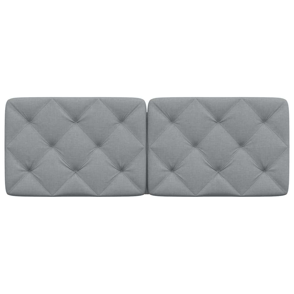 vidaXL Μαξιλάρι για Κεφαλάρι Ανοιχτό Γκρι 120 εκ. Υφασμάτινο