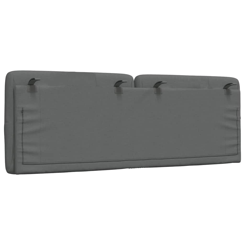 vidaXL Μαξιλάρι για Κεφαλάρι Σκούρο Γκρι 140 εκ. Υφασμάτινο