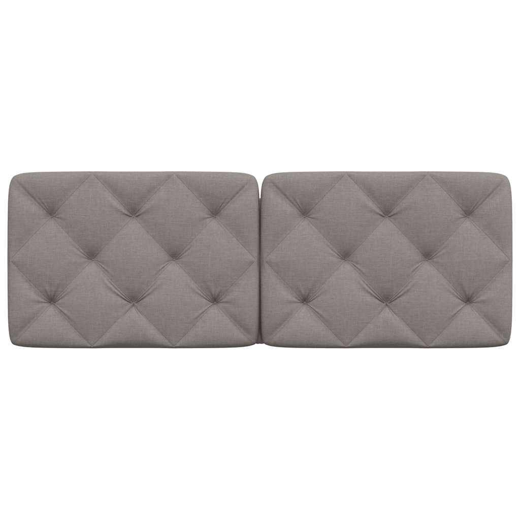 vidaXL Μαξιλάρι για Κεφαλάρι Μαύρο Taupe 140 εκ. Υφασμάτινο