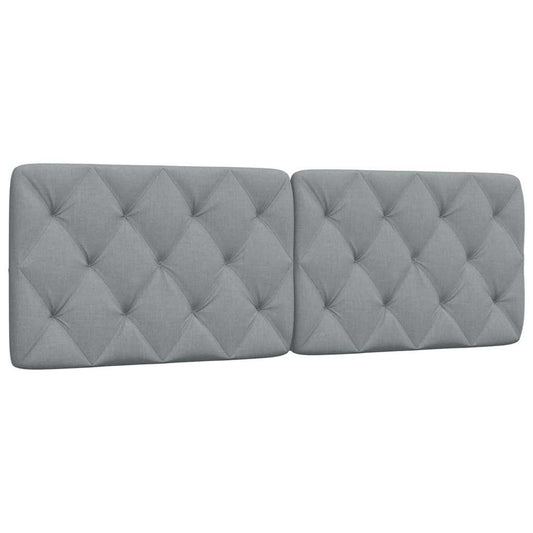 vidaXL Μαξιλάρι για Κεφαλάρι Ανοιχτό Γκρι 160 εκ. Υφασμάτινο