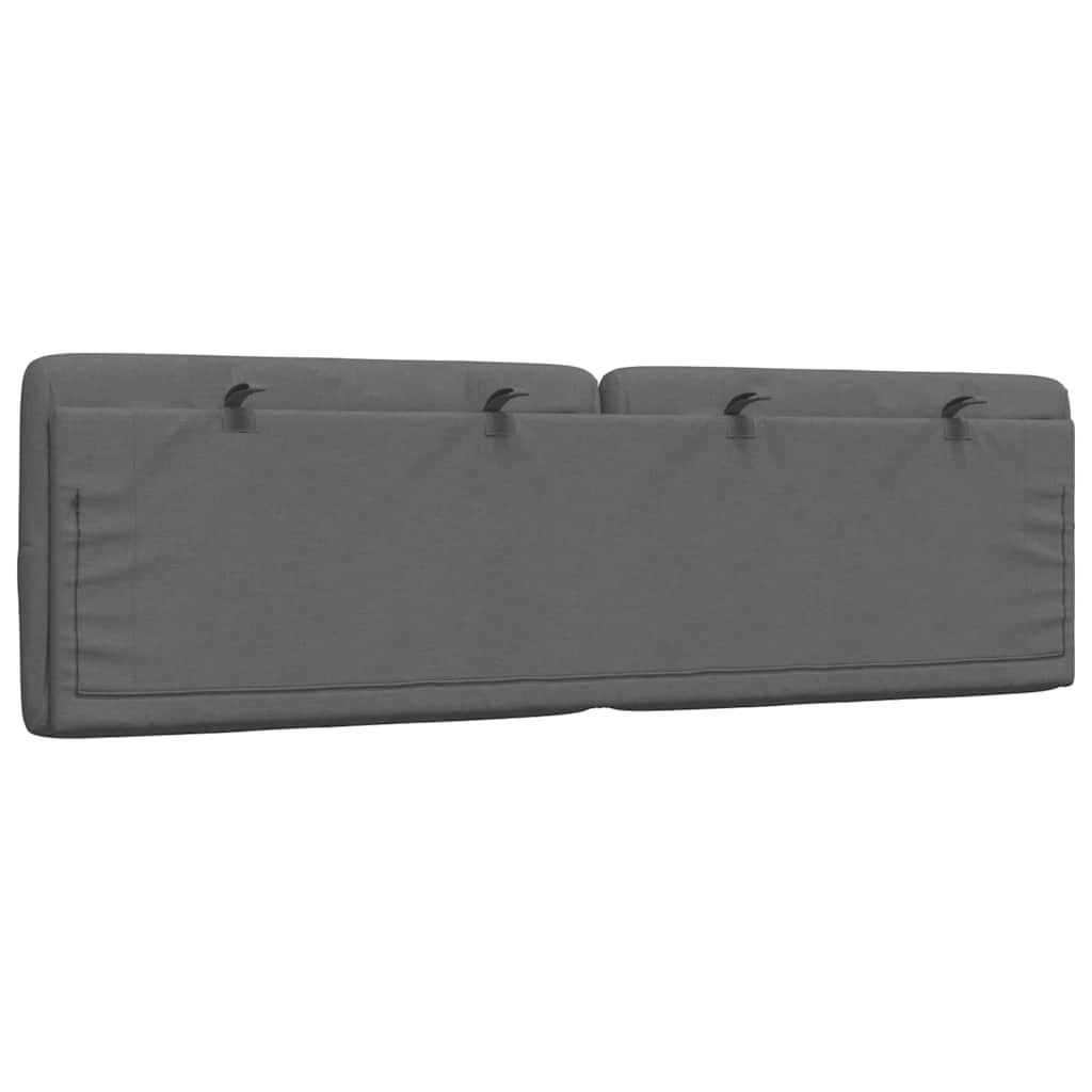 vidaXL Μαξιλάρι για Κεφαλάρι Σκούρο Γκρι 160 εκ. Υφασμάτινο