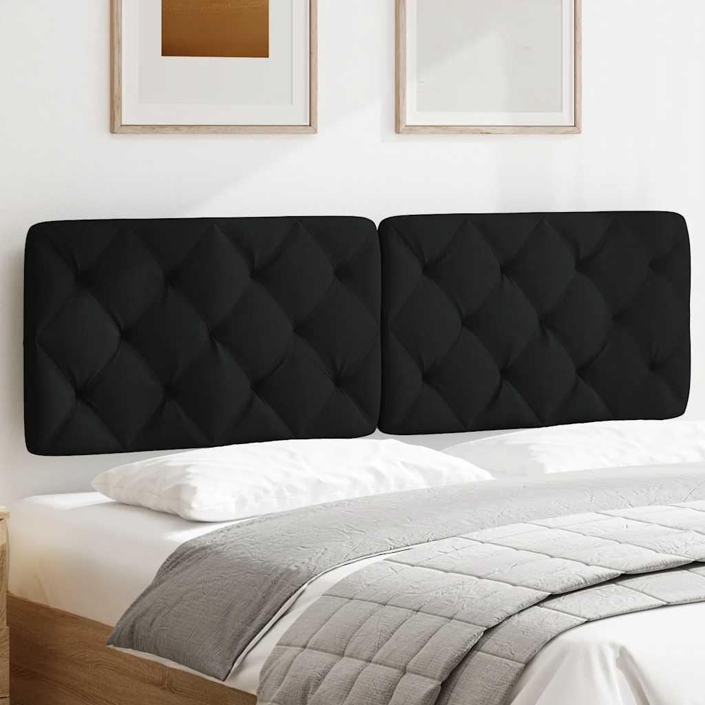 vidaXL Μαξιλάρι για Κεφαλάρι Μαύρο 160 εκ. Υφασμάτινο