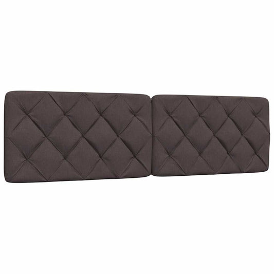 vidaXL Μαξιλάρι για Κεφαλάρι Σκούρο Καφέ 180 εκ. Υφασμάτινο