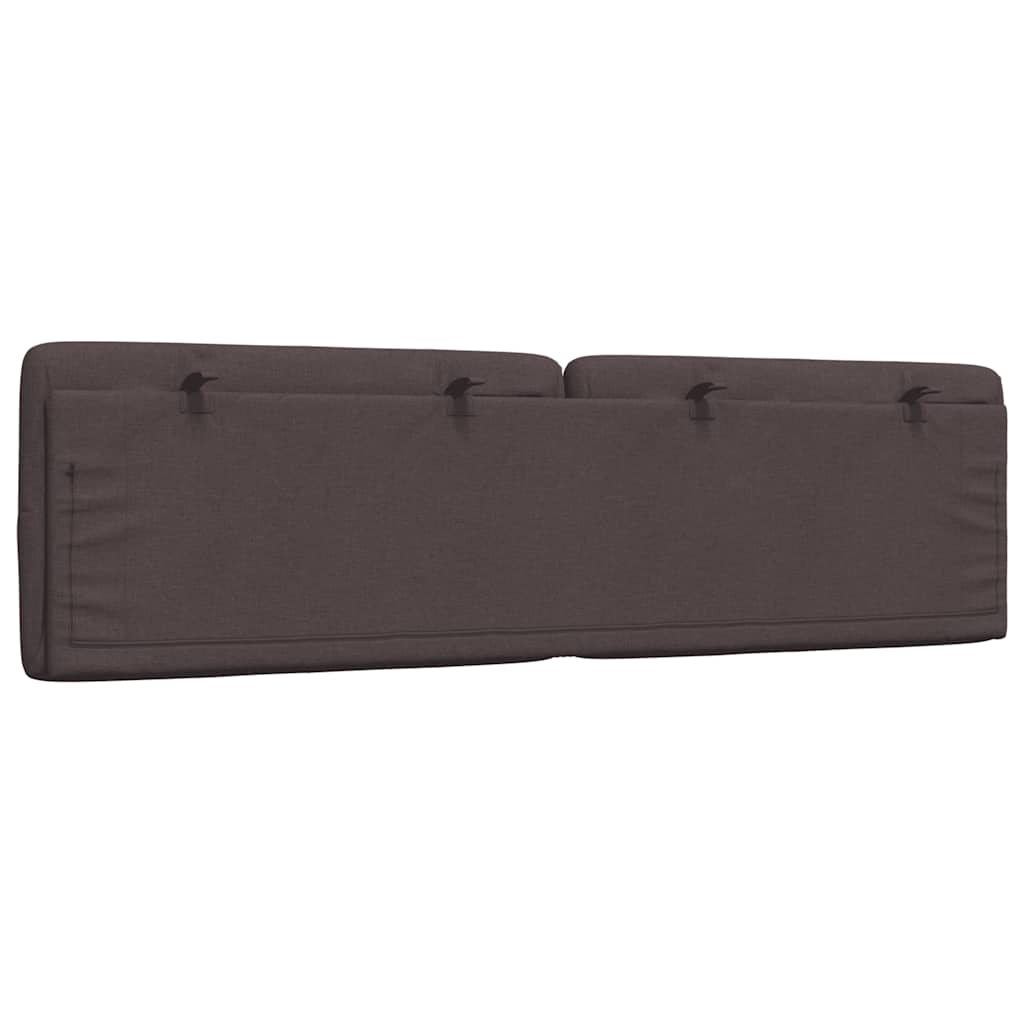 vidaXL Μαξιλάρι για Κεφαλάρι Σκούρο Καφέ 180 εκ. Υφασμάτινο