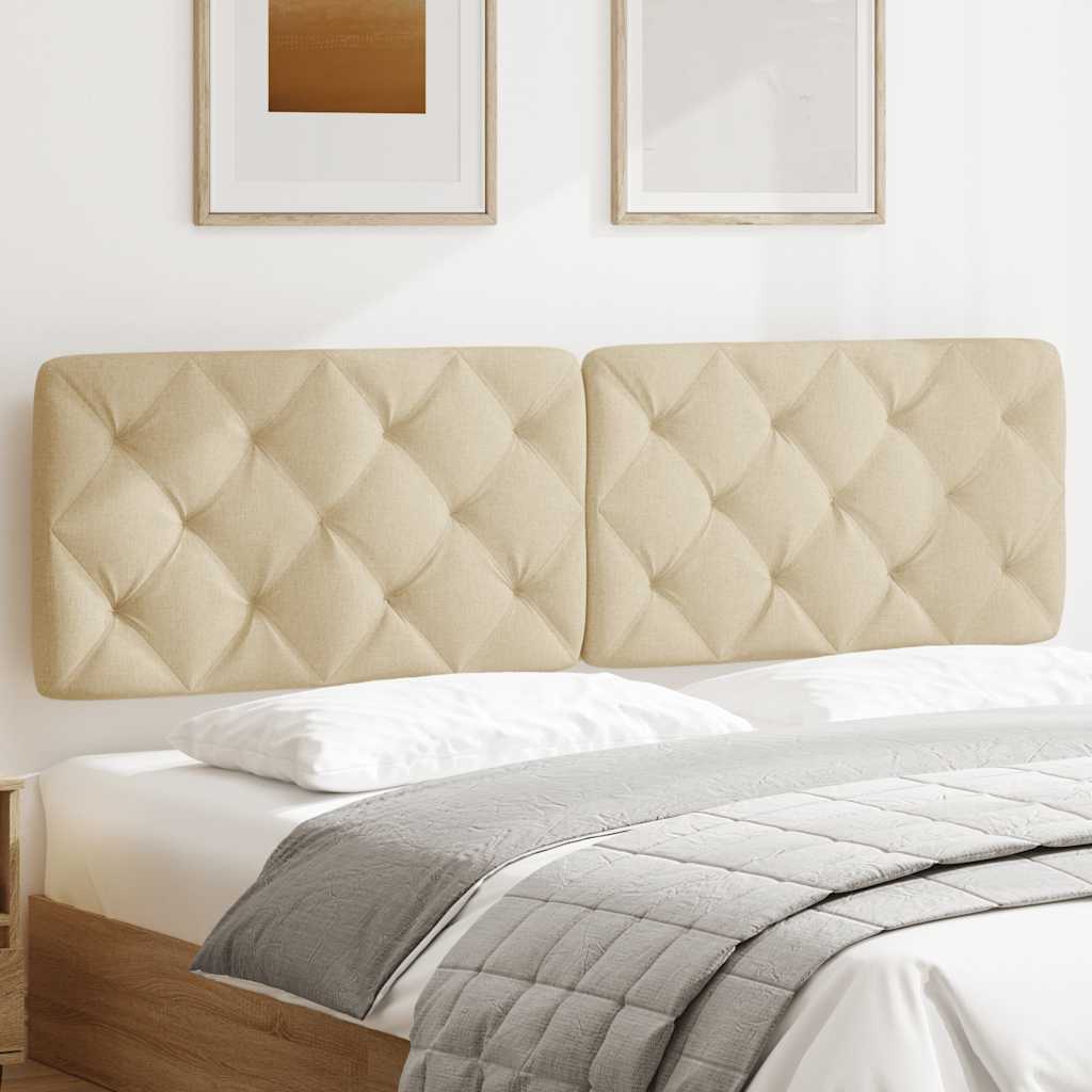 vidaXL Μαξιλάρι για Κεφαλάρι Κρεμ 180 εκ. Υφασμάτινο