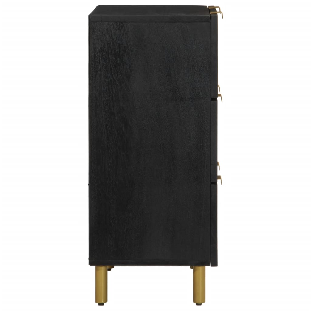 vidaXL Ντουλάπι 2 τεμ. Μαύρο 60x33x75 εκ. από Επεξεργασμένο Ξύλο