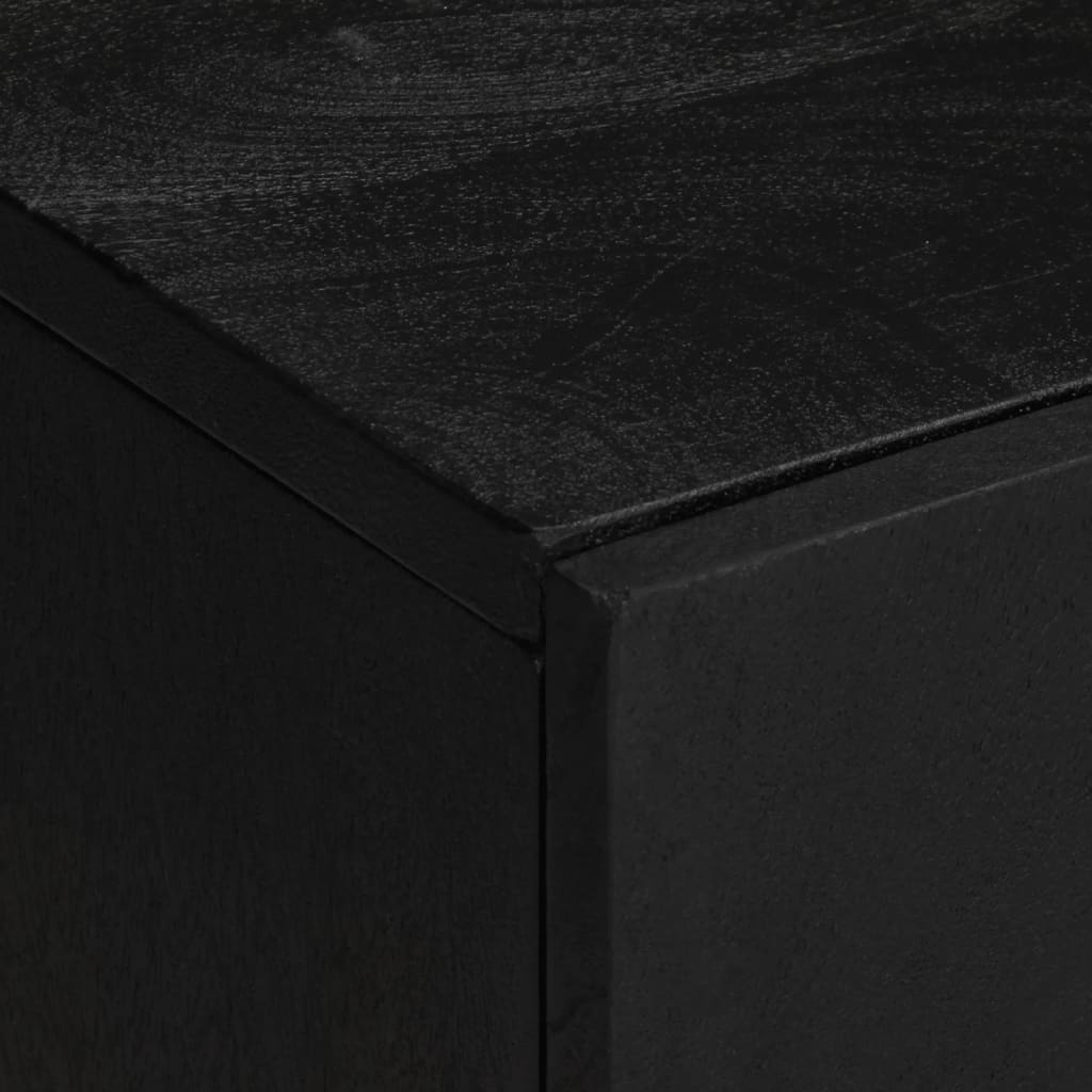 vidaXL Σετ Επίπλων Μπάνιου 2 Τεμαχίων Μαύρο από Επεξεργασμένο Ξύλο