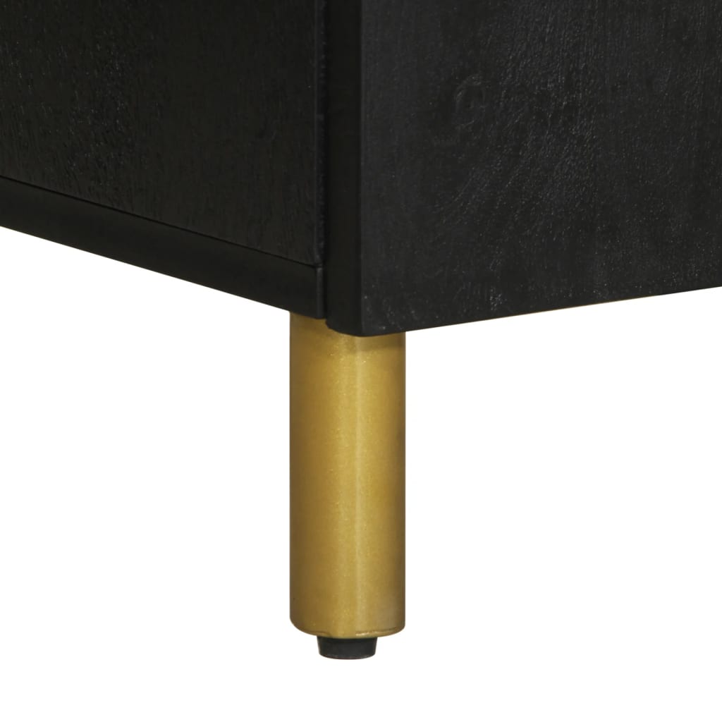 vidaXL Σετ Επίπλων Μπάνιου 2 Τεμαχίων Μαύρο από Επεξεργασμένο Ξύλο