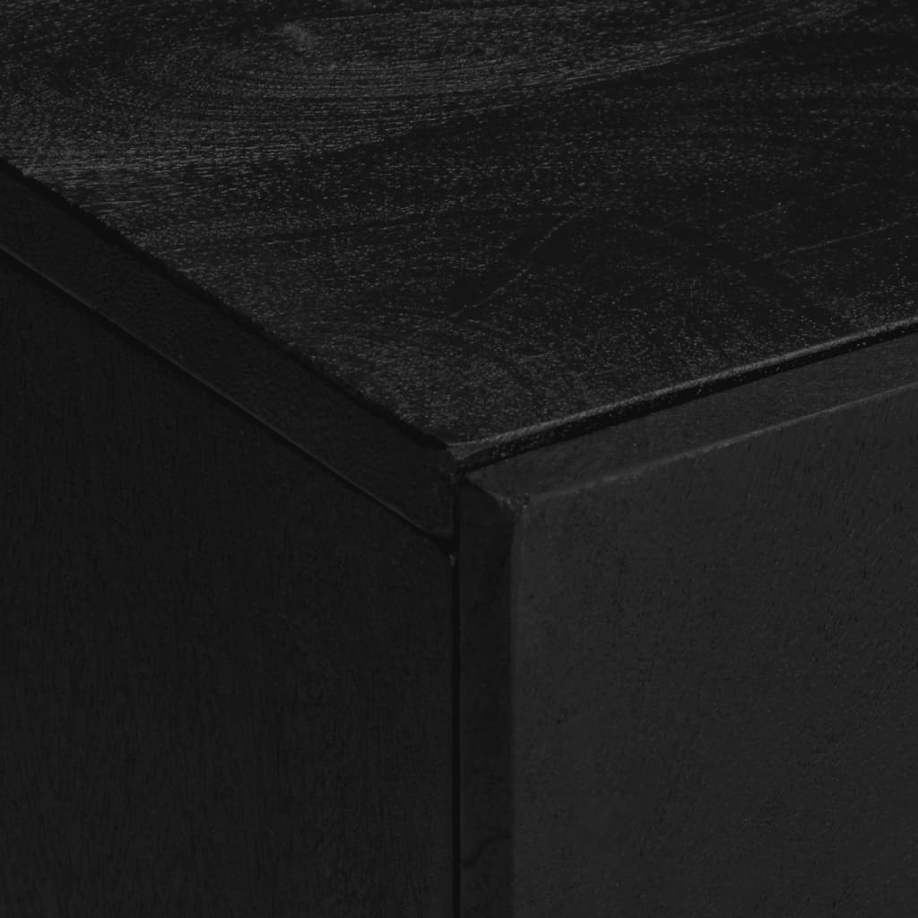 vidaXL Σετ Επίπλων Μπάνιου 3 Τεμαχίων Μαύρο από Τεχν. Ξύλο