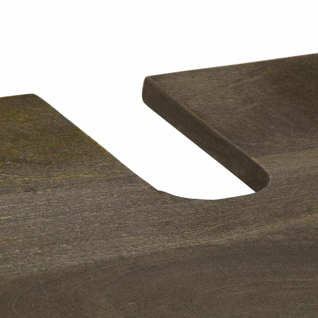 vidaXL σετ επίπλων μπάνιου 3 τεμαχίων μαύρο στερεό ξύλο Mango