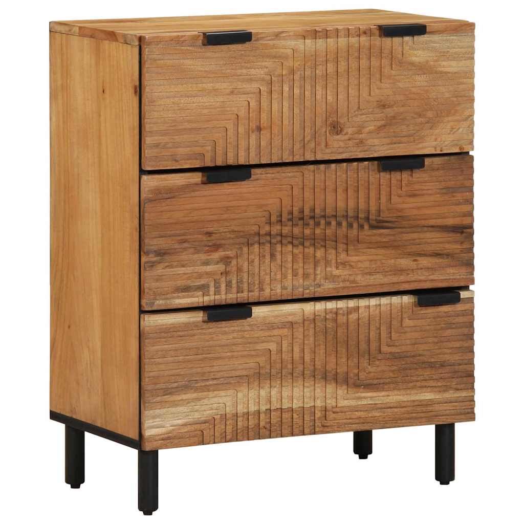 vidaXL Σετ Μπουφέδων 2 τμχ. 120 x 33 x 75 εκ Στερεό Ξύλο Ακακίας