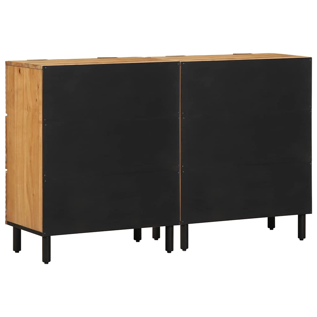 vidaXL Σετ Μπουφέδων 2 τμχ. 120 x 33 x 75 εκ Στερεό Ξύλο Ακακίας