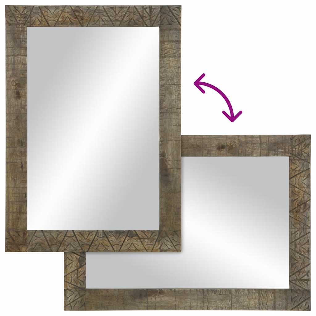 vidaXL Έπιπλα Μπάνιου Σετ 3 Τεμαχίων από Μασίφ Ξύλο Μάνγκο