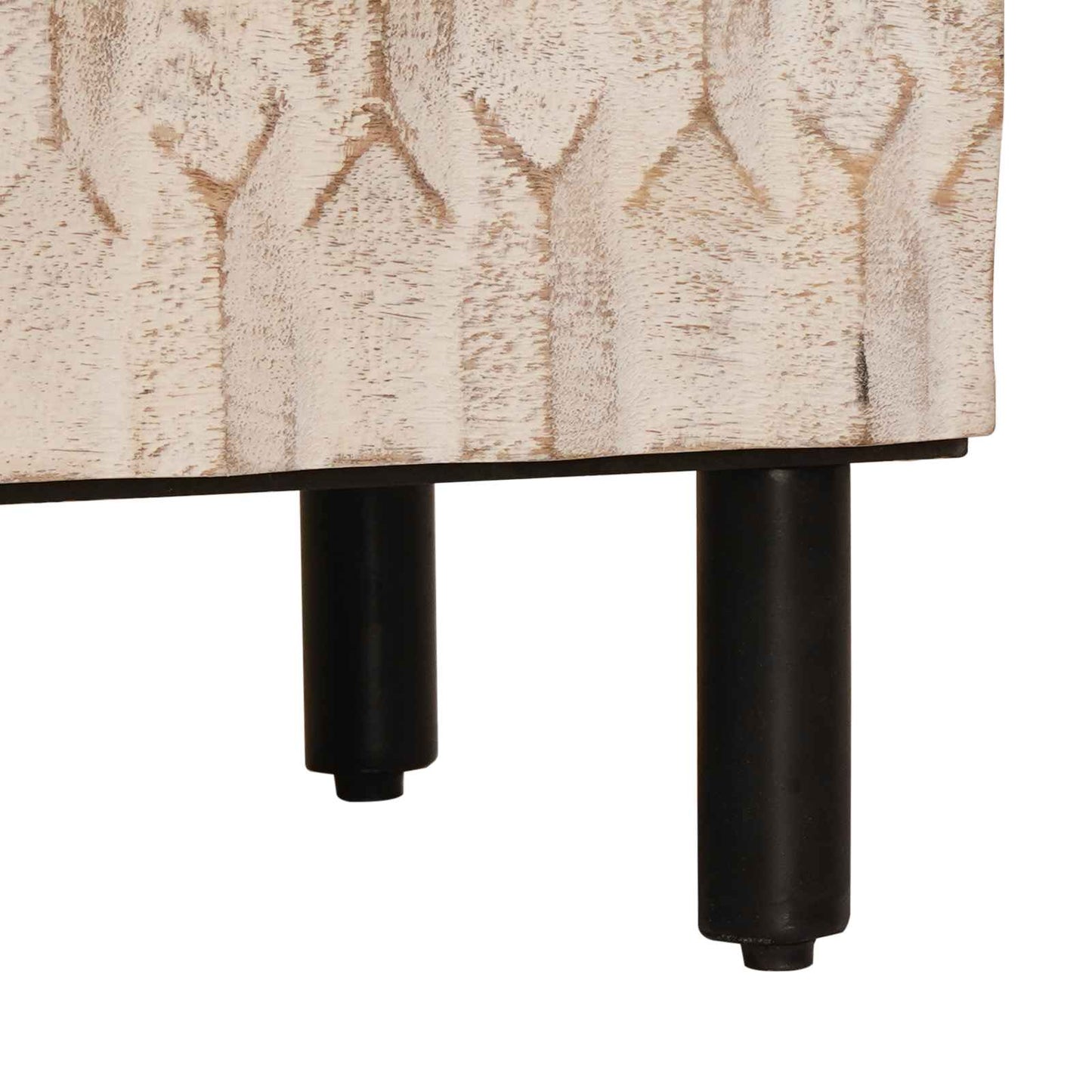 vidaXL Πλαϊνό γραφείο 2 pcs Λευκό Φινίρισμα Καθαρισμού 60 x 33 x 75 cm