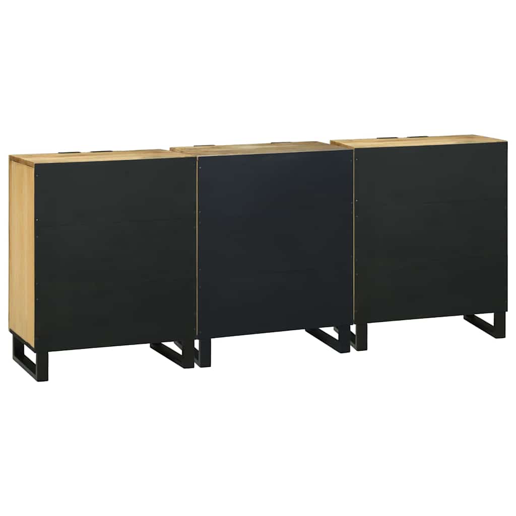 vidaXL Σετ Επίπλων Μπάνιου 3 pcs Καφέ Μέγεθος: Μεσαίο Στερεό Ξύλο