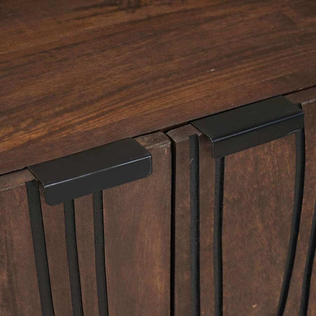 vidaXL Σετ Επίπλων Μπάνιου με συρτάρι με ράφι με αποθήκευση με πόρτα 3 pcs Καφέ Large