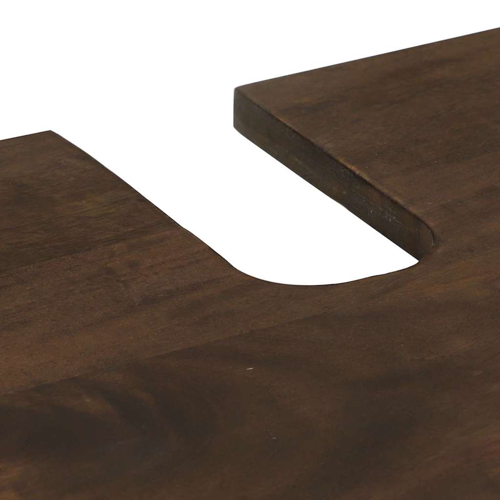 vidaXL Σετ Επίπλων Μπάνιου με ράφι 2 pcs Καρυδί 62 x 33 x 58 εκ.