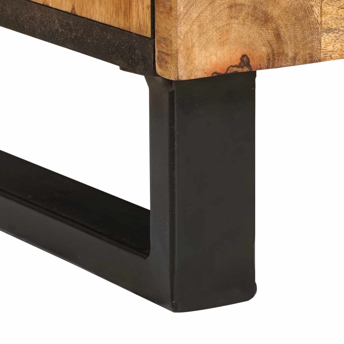 vidaXL Σετ Μπάνιου με αποθήκευση 2 pcs Καφέ Στερεό ξύλο μάνγκο