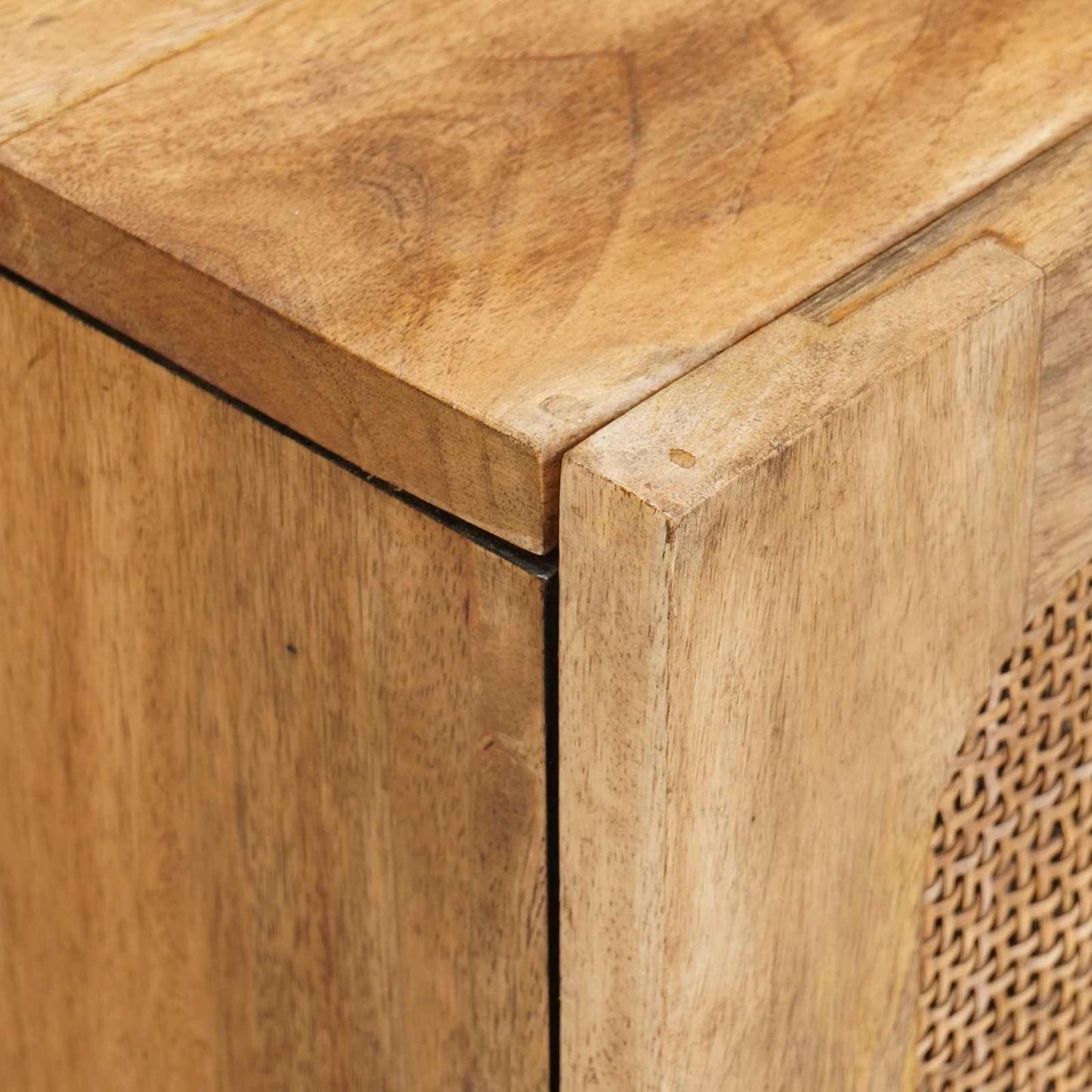 vidaXL Σετ Μπάνιου με συρτάρι με ράφι 3 pcs Φυσικό Στερεό ξύλο μάνγκο