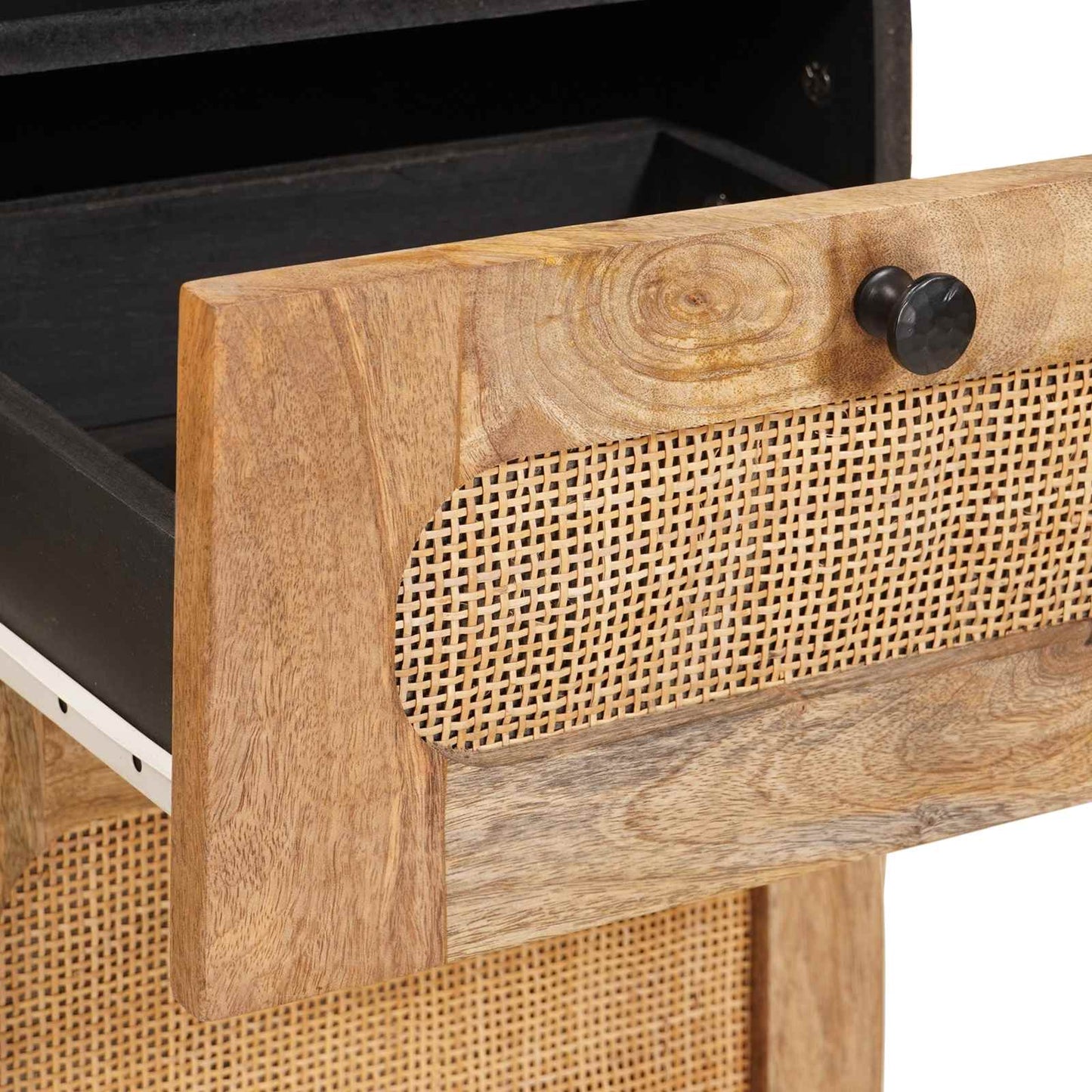 vidaXL Σετ Μπάνιου με συρτάρι με ράφι 3 pcs Φυσικό Στερεό ξύλο μάνγκο