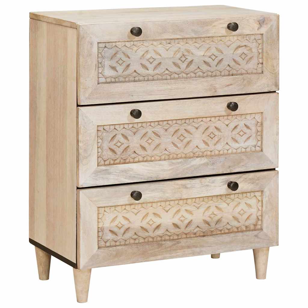 vidaXL Πλαϊνό γραφείο 3 pcs Λευκό 180 x 33,5 x 75 εκ.