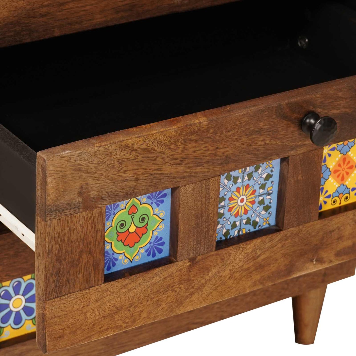 vidaXL Πλαϊνό γραφείο 2 pcs Καρυδιά 60 x 33,5 x 75 εκ.