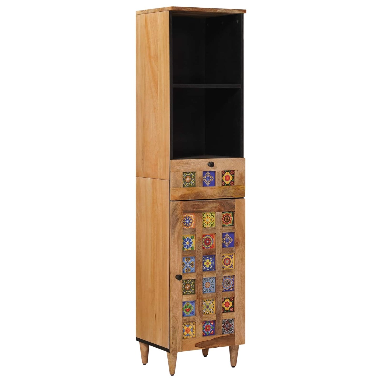 vidaXL Σετ Επίπλων Μπάνιου 4 τμχ. Φυσικό 38 x 33 x 160 εκ.