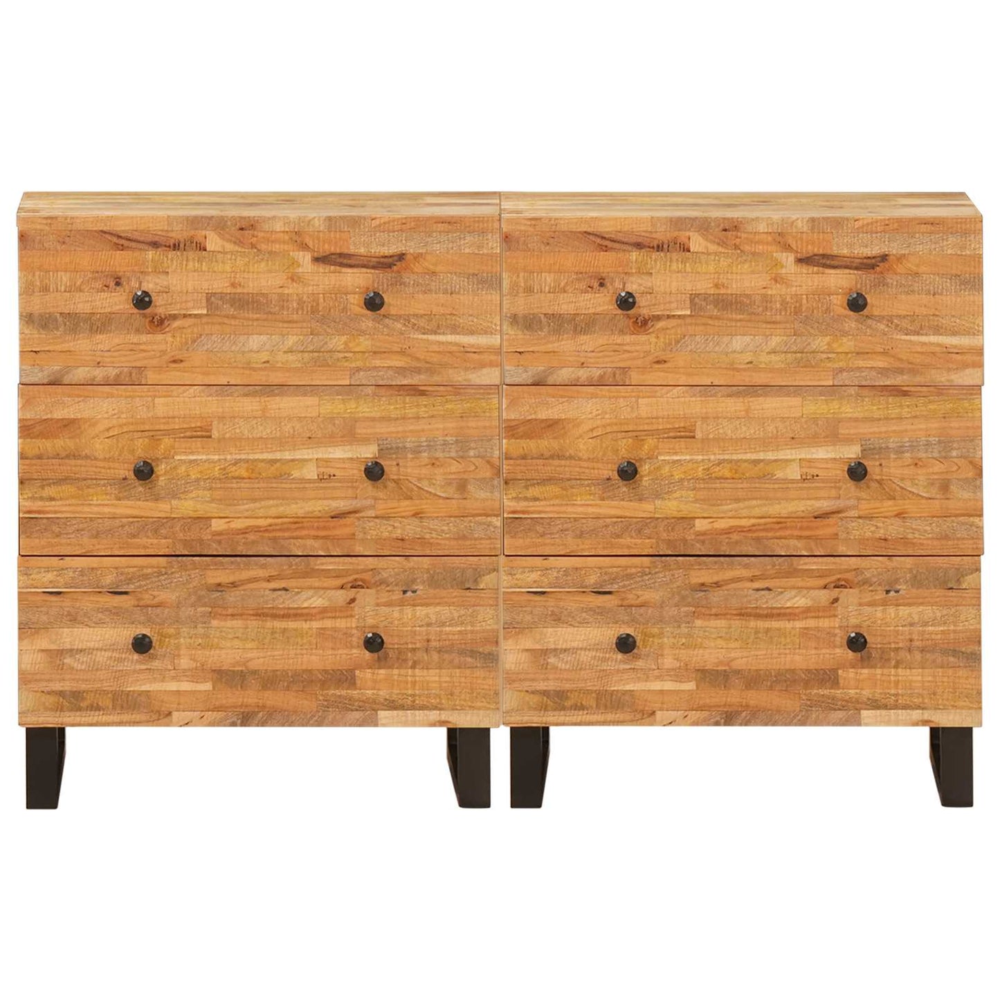 vidaXL Πλαϊνό γραφείο Καφέ Στερεό ξύλο μάνγκο