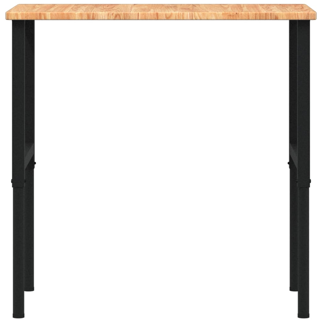 vidaXL Πάγκος Εργασίας Ορθογώνιος 100x60x(71,5-98) εκ Μασίφ Ξύλο Δρυός
