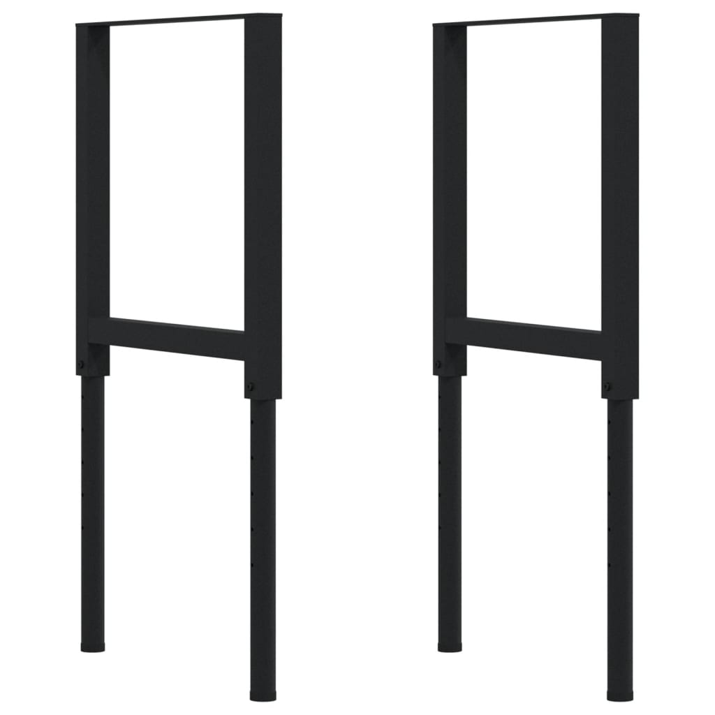 vidaXL Πάγκος Εργασίας Ορθογώνιος 100x60x(73-99,5) εκ Μασίφ Ξύλο Οξιάς