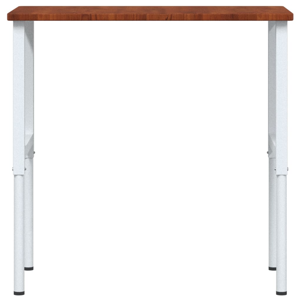 vidaXL Πάγκος Εργασίας Ορθογώνιος 100x60x(71,5-98) εκ Μασίφ Ξύλο Δρυός