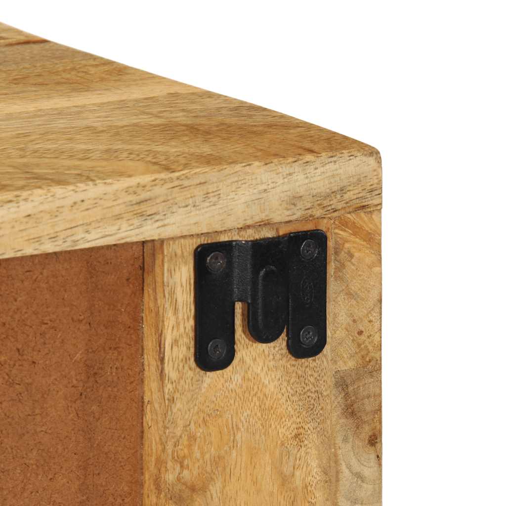 vidaXL Επίτοιχο ντουλάπι κομοδίνου Στερεό ακατέργαστο ξύλο Mango