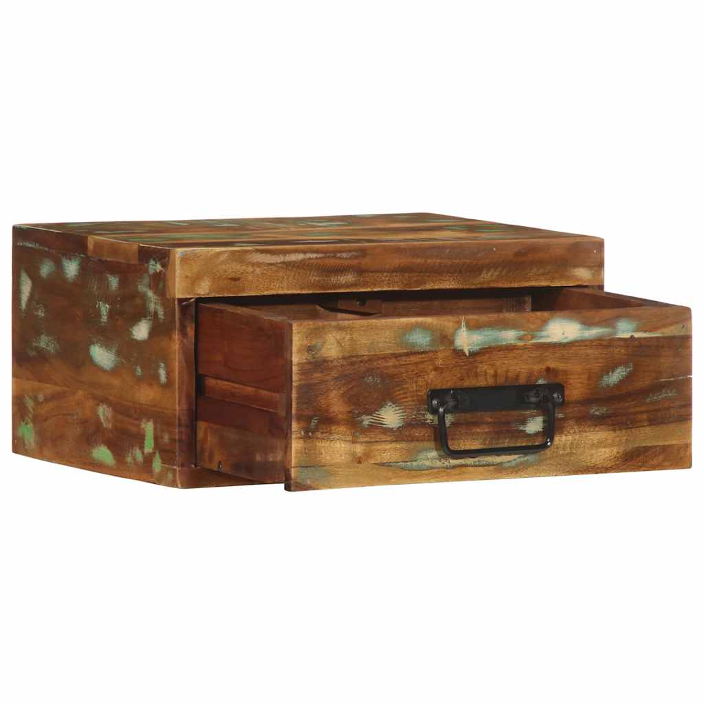 vidaXL επίτοιχα ντουλάπια κομοδίνου 2 τεμάχια στερεό ξύλο αναγεννημένο