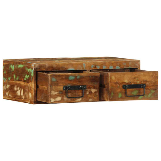 vidaXL Επίτοιχο ντουλάπι τηλεόρασης 60x30x19cm Ξύλο μασίφ αναγεννημένο