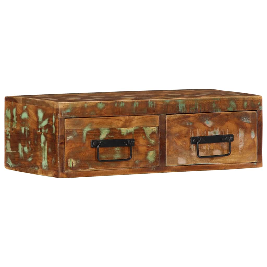 vidaXL Επίτοιχο ντουλάπι τηλεόρασης 60x30x19cm Ξύλο μασίφ αναγεννημένο