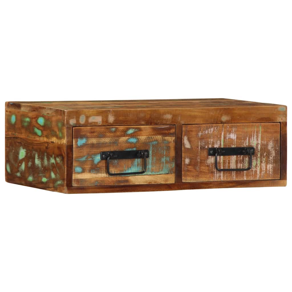 vidaXL Επίτοιχο ντουλάπι τηλεόρασης 60x30x19cm Ξύλο μασίφ αναγεννημένο