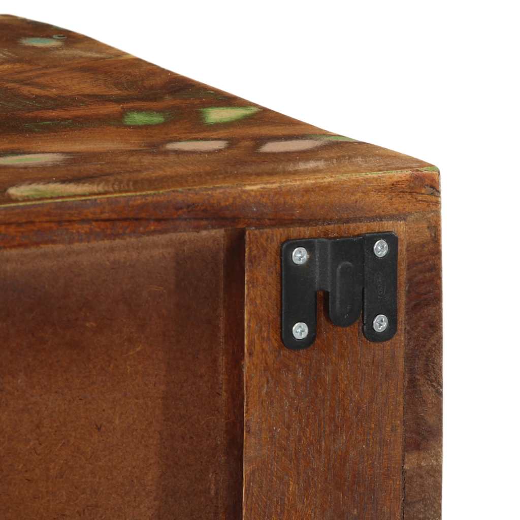 vidaXL Επίτοιχο ντουλάπι τηλεόρασης 60x30x19cm Ξύλο μασίφ αναγεννημένο