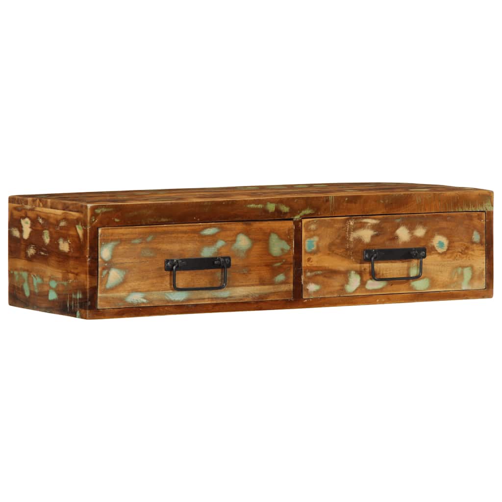 vidaXL Επίτοιχο ντουλάπι τηλεόρασης 80x30x19cm Ξύλο μασίφ αναγεννημένο