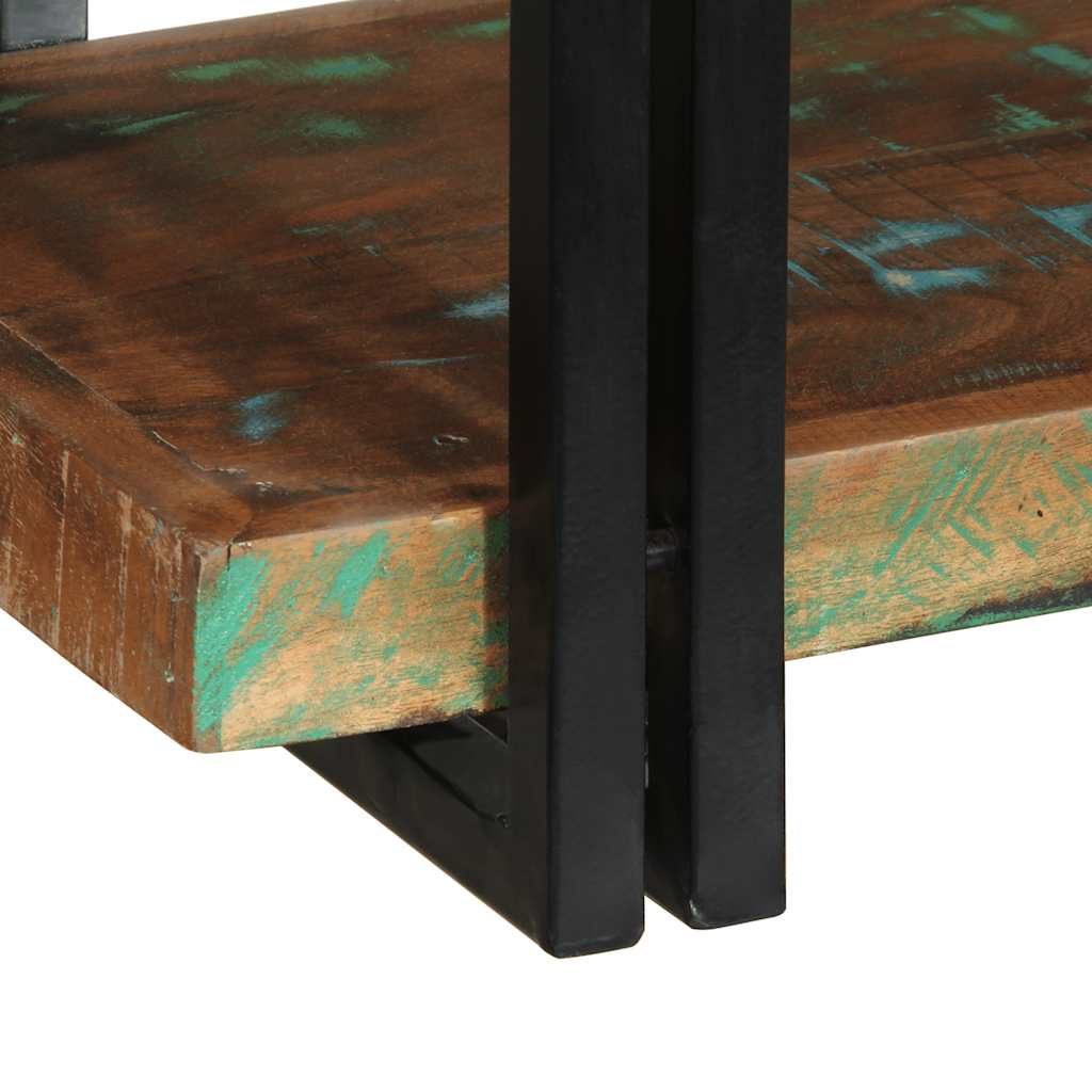 vidaXL Ράφι τοίχου Πολύχρωμο μασίφ ξύλο αναγεννημένο