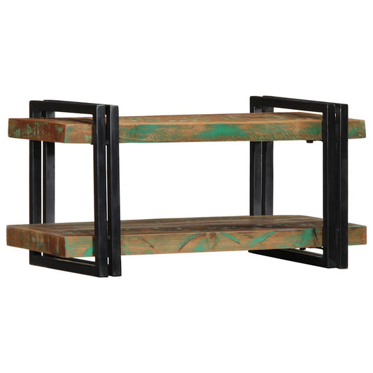 vidaXL Ράφι τοίχου Πολύχρωμο μασίφ ξύλο αναγεννημένο