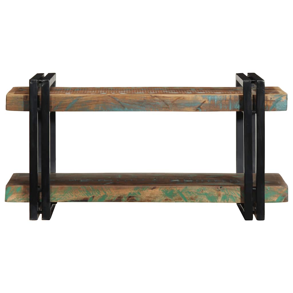 vidaXL Ράφι τοίχου Πολύχρωμο μασίφ ξύλο αναγεννημένο