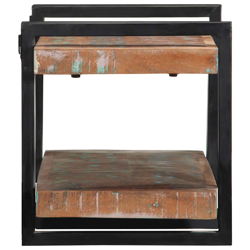 vidaXL Ράφι τοίχου Πολύχρωμο μασίφ ξύλο αναγεννημένο