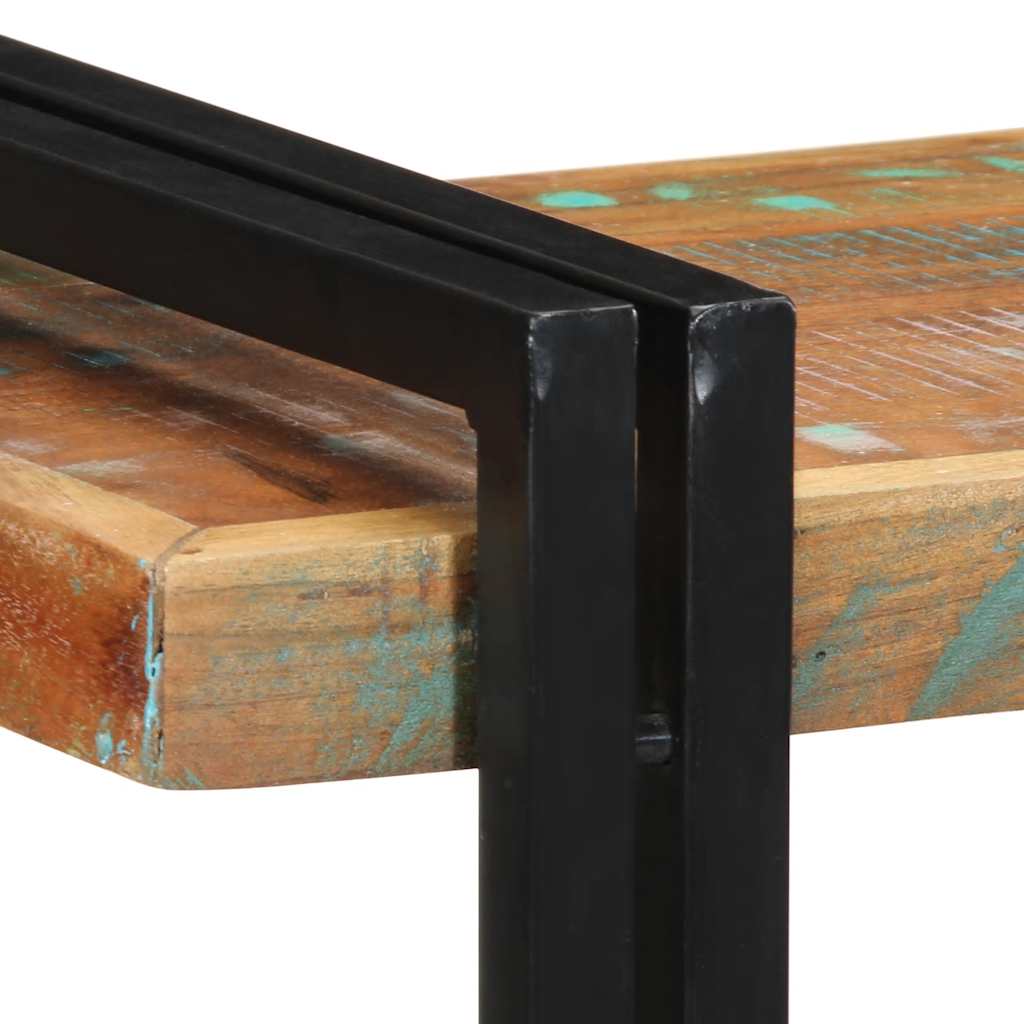 vidaXL Ράφι τοίχου Πολύχρωμο μασίφ ξύλο αναγεννημένο