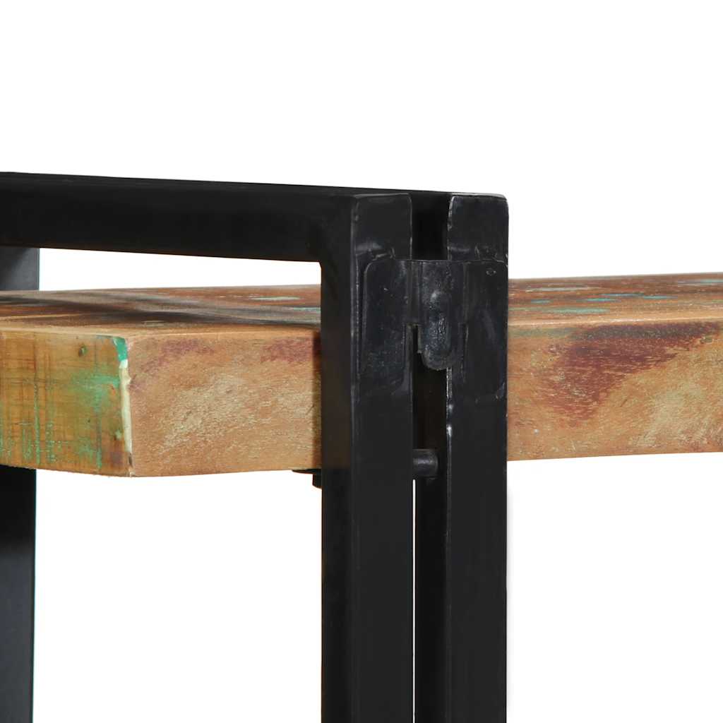 vidaXL Ράφι τοίχου Πολύχρωμο μασίφ ξύλο αναγεννημένο