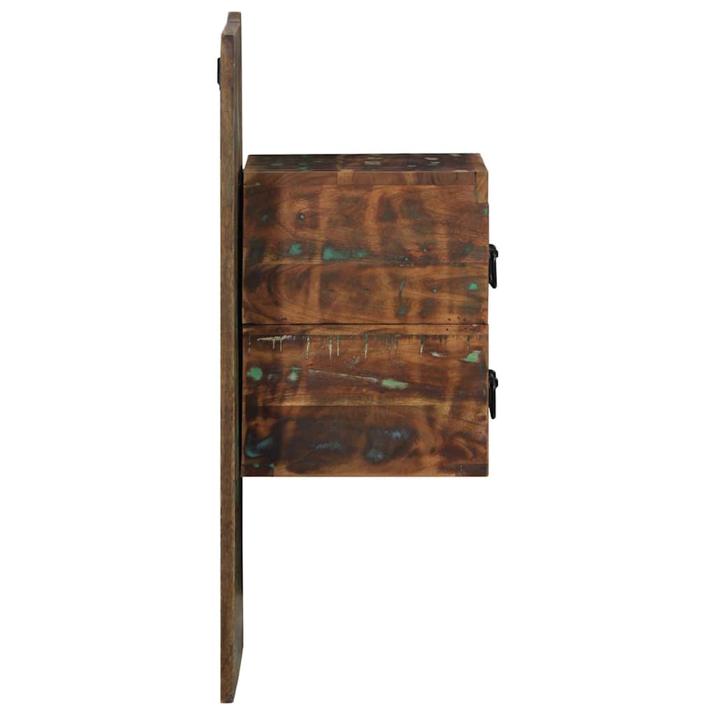 vidaXL Κομοδίνο Πολύχρωμο ντουλάπι 60x32x80cm Στερεό ξύλο αναγεννημένο