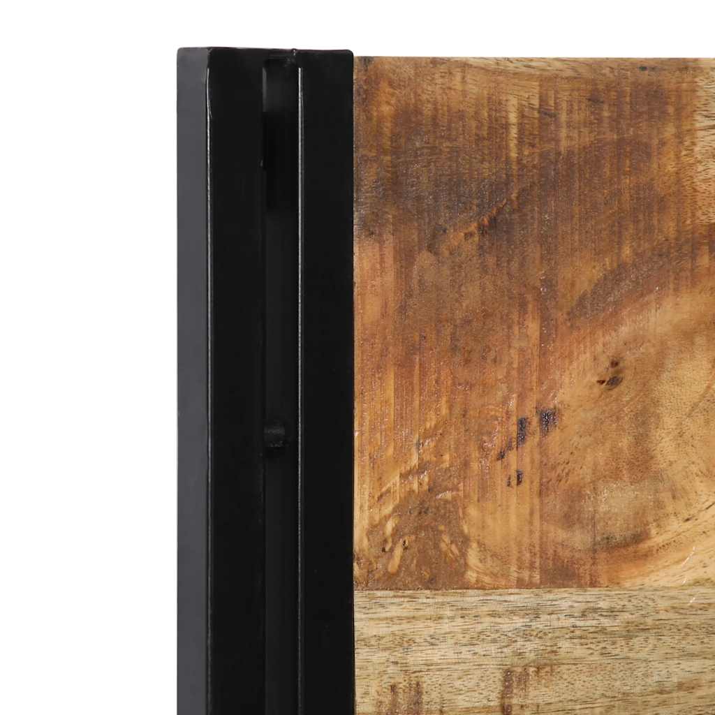 vidaXL κεφαλάρι 100 cm από μασίφ ξύλο Mango και σίδερο