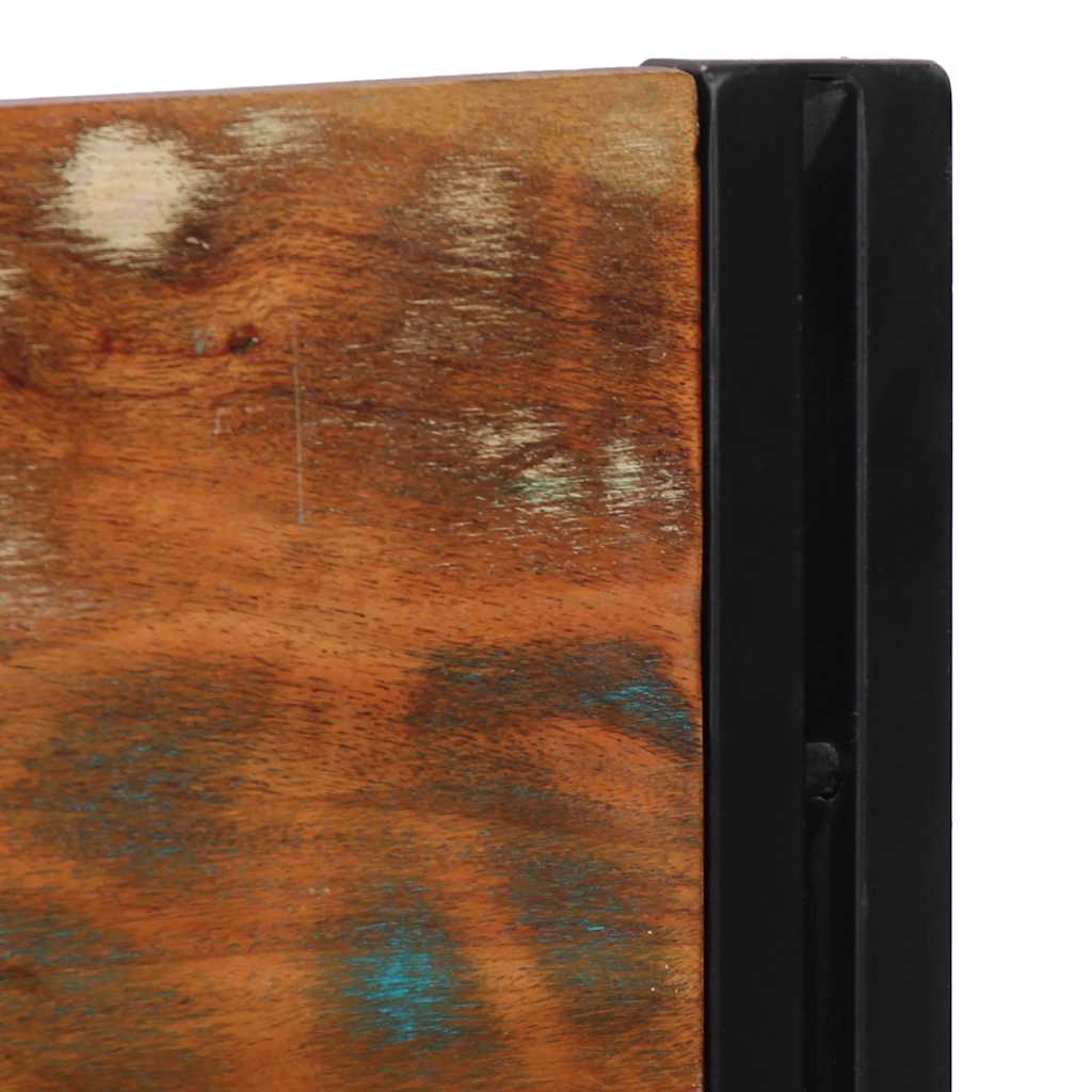 vidaXL κεφαλάρι 100 cm από μασίφ ξύλο και σίδερο