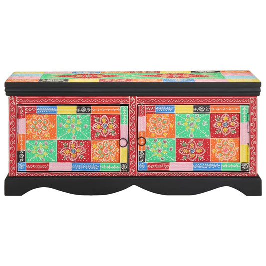 vidaXL Τραπεζάκι σαλονιού πολύχρωμο 90x50x40 cm μασίφ ξύλο Mango