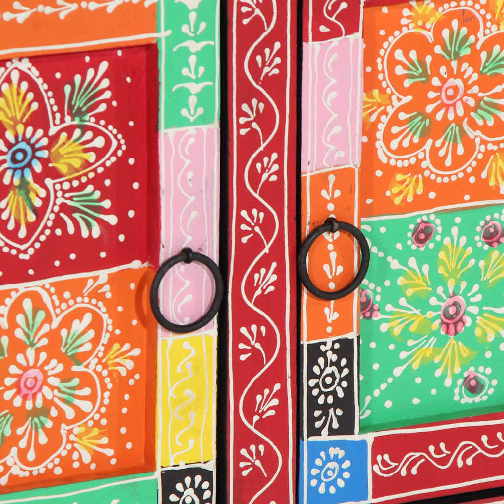 vidaXL Τραπεζάκι σαλονιού πολύχρωμο 90x50x40 cm μασίφ ξύλο Mango